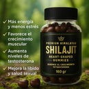 Gomas Shilajit: Energía y claridad mental al instante, vitalidad que dura 🔋💪🏼🤸