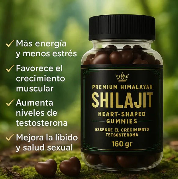Gomas Shilajit: Energía y claridad mental al instante, vitalidad que dura 🔋💪🏼🤸