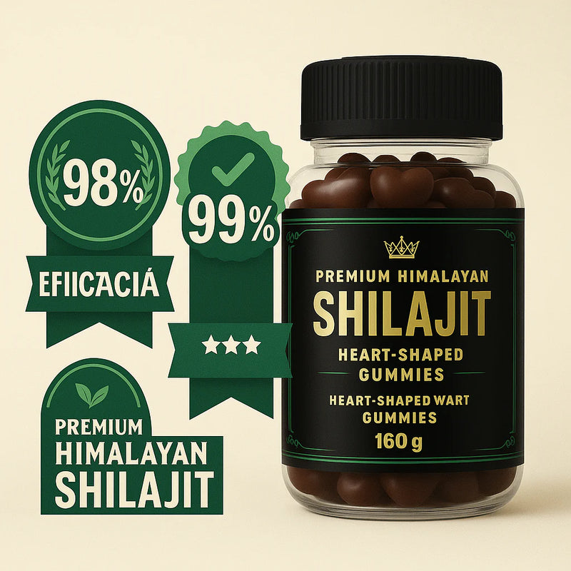 Gomas Shilajit: Energía y claridad mental al instante, vitalidad que dura 🔋💪🏼🤸