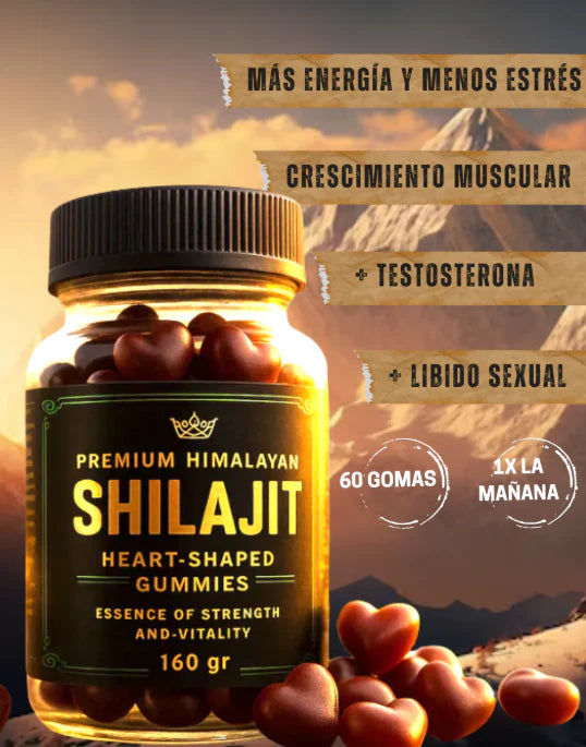 Gomas Shilajit: Energía y claridad mental al instante, vitalidad que dura 🔋💪🏼🤸