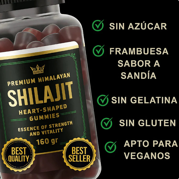 Gomas Shilajit: Energía y claridad mental al instante, vitalidad que dura 🔋💪🏼🤸